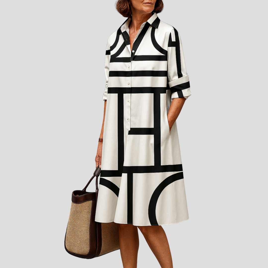 Brigitte - Luxe Midi Dress for Effortless Elegance