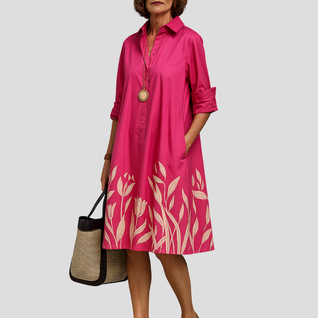 Liane - Luxurious Midi Dress for Effortless Elegance