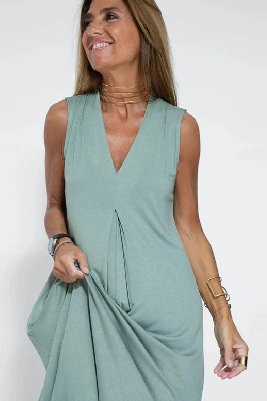 CLARA -Stylish Maxi Dress with Free Cardigan