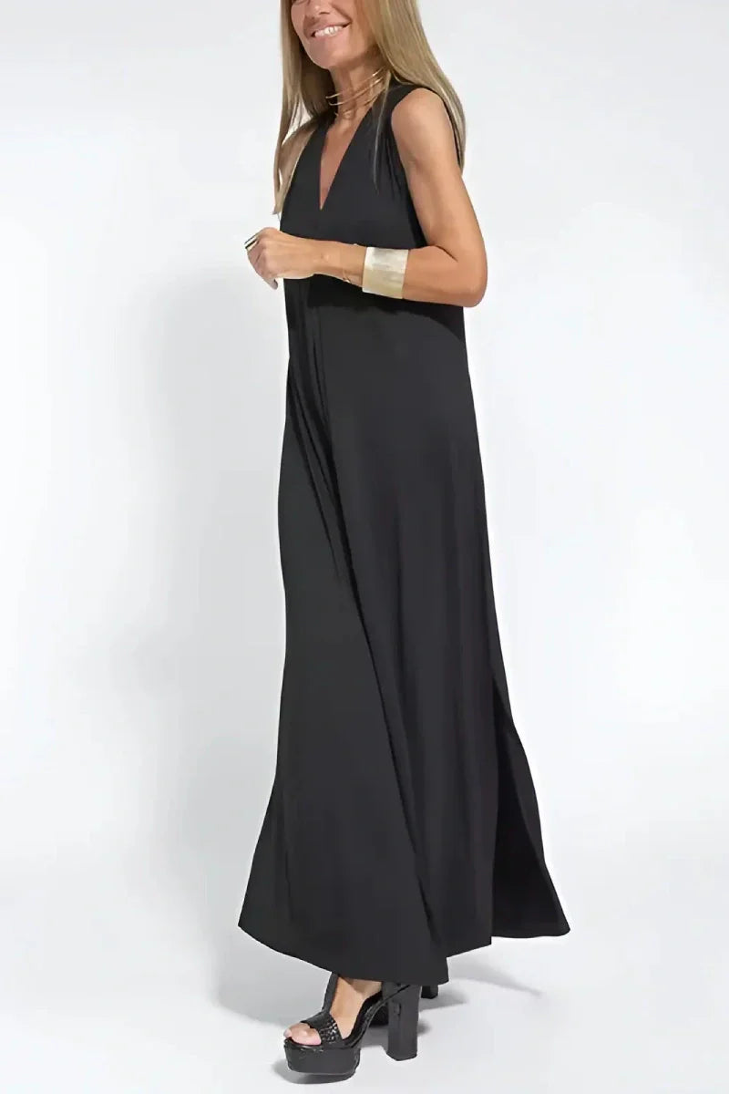 CLARA -Stylish Maxi Dress with Free Cardigan