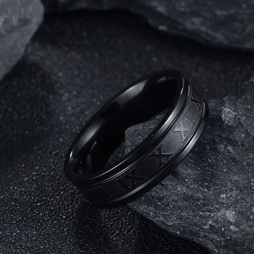 NOELLE – Modern Roman Numeral Ring
