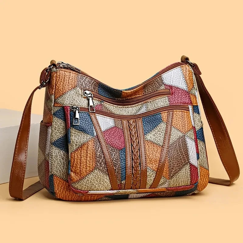 ROSELINE – Chic Vintage Leather Bag