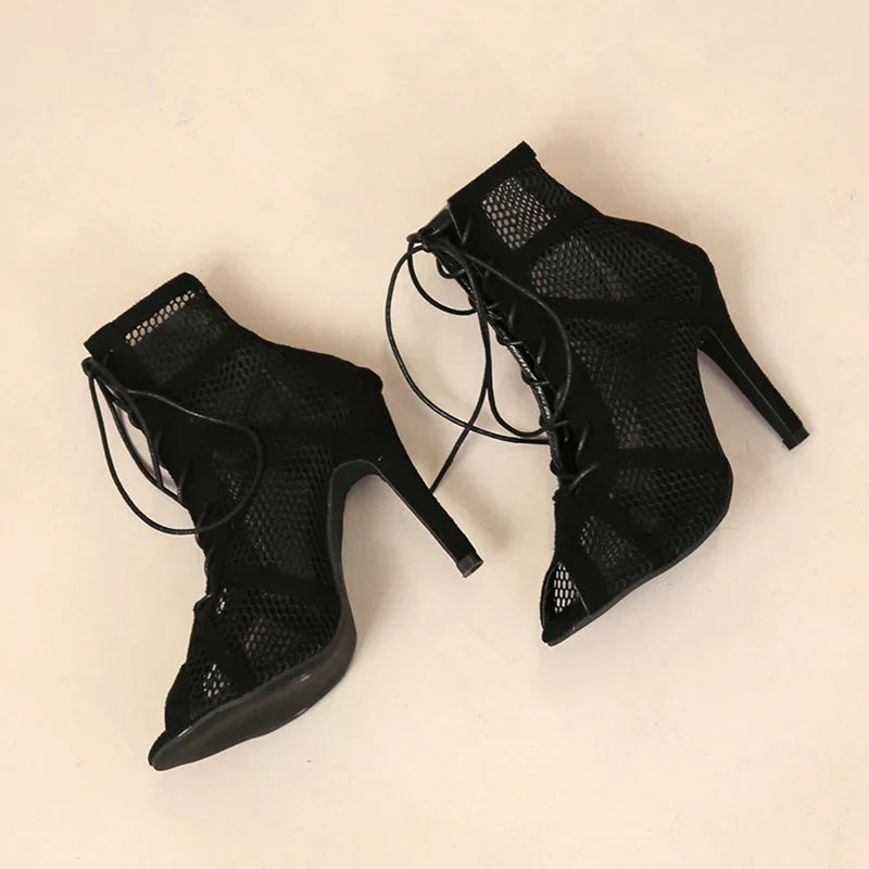 GAYLE – Elegant Mesh High Heels