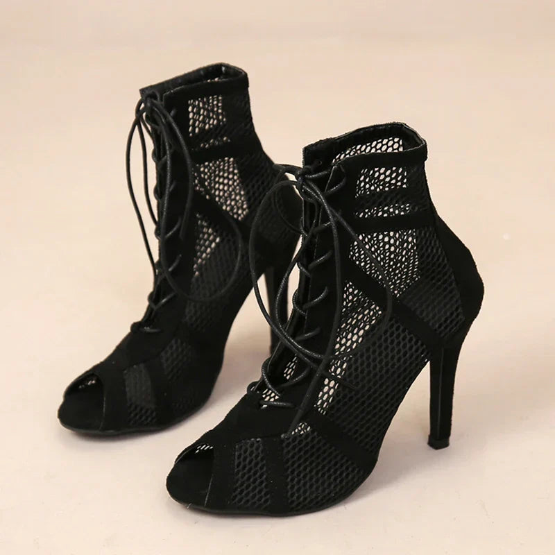 GAYLE – Elegant Mesh High Heels