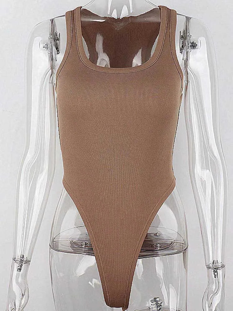 NADÈGE – Casual Sleeveless Bodysuit