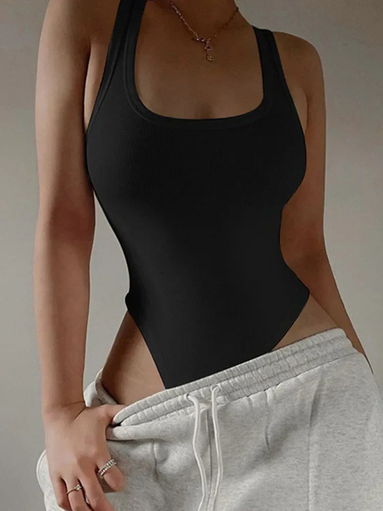 NADÈGE – Casual Sleeveless Bodysuit