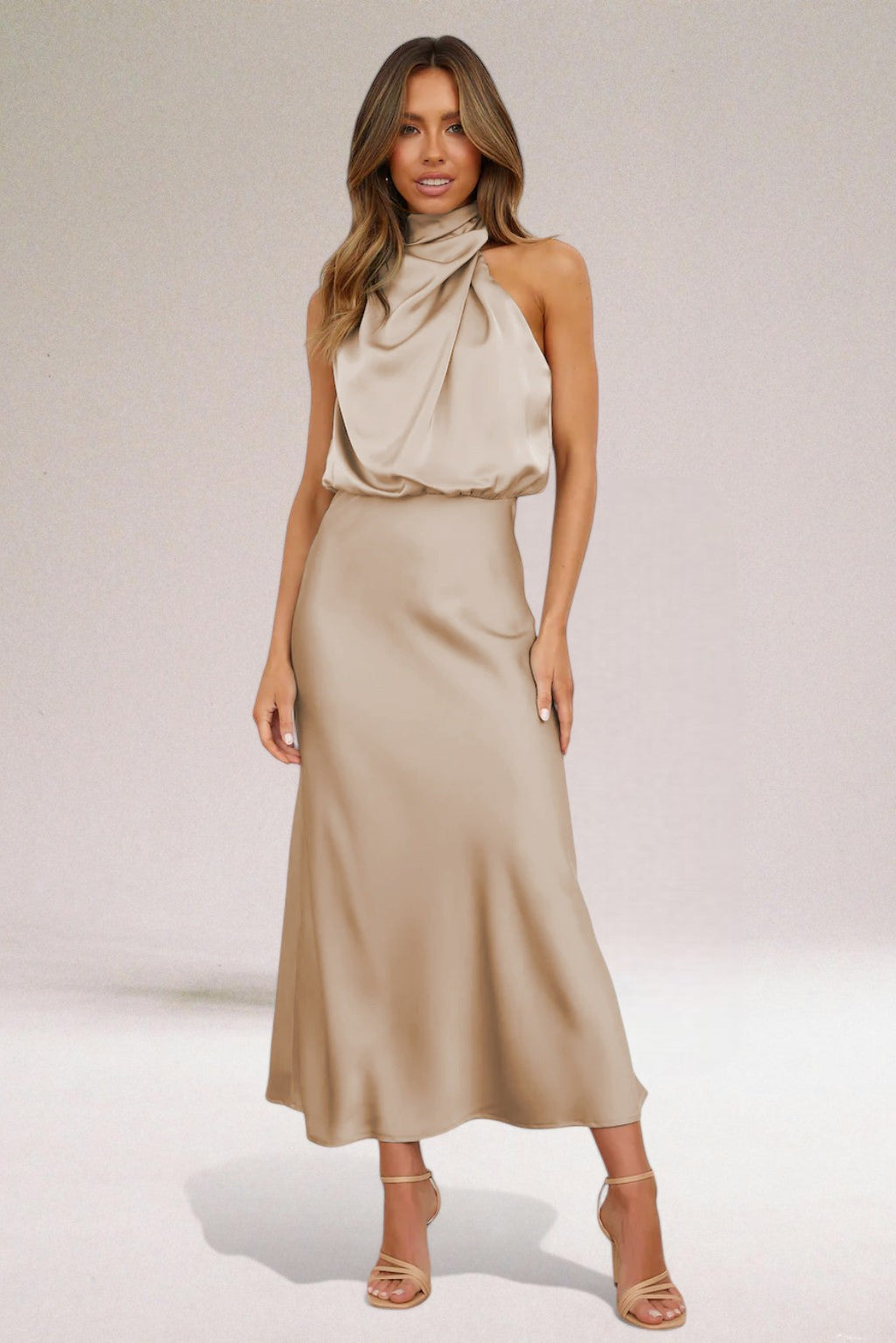 ELARA - Elegant Satin Evening Dress