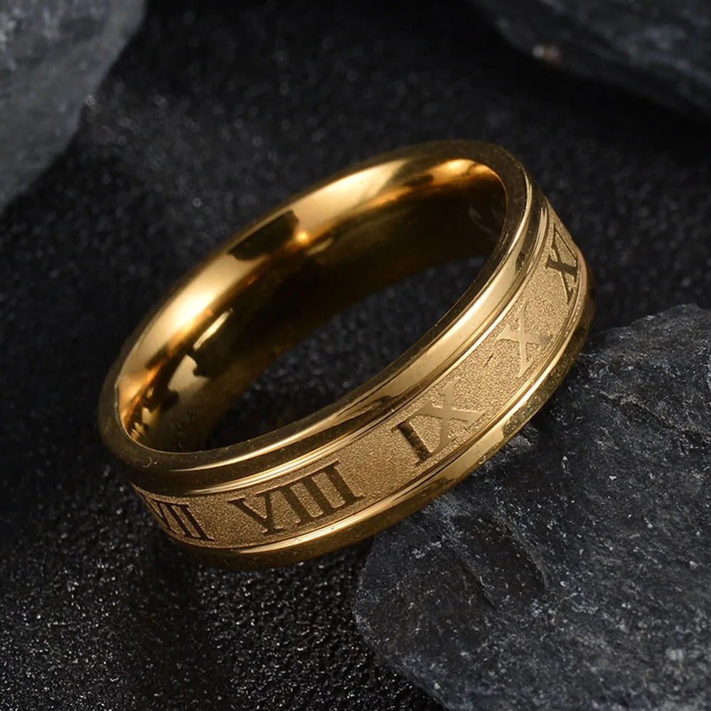 NOELLE – Modern Roman Numeral Ring