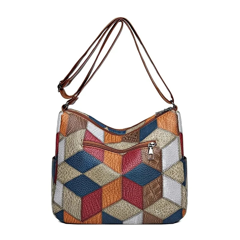 ROSELINE – Chic Vintage Leather Bag