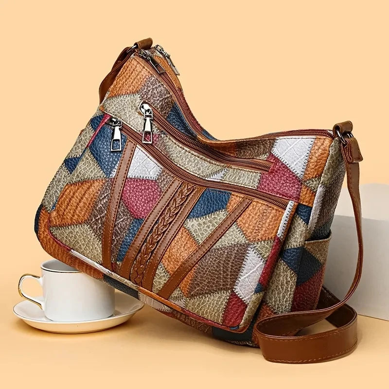 ROSELINE – Chic Vintage Leather Bag