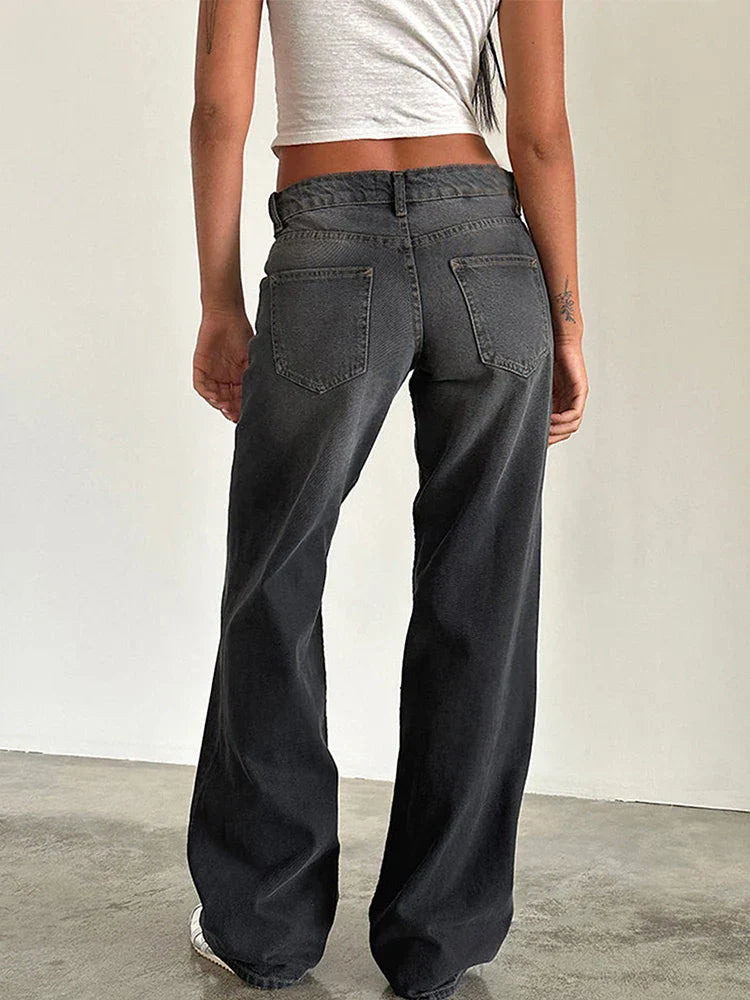 SYLVAINE – Vintage Casual Baggy Jeans