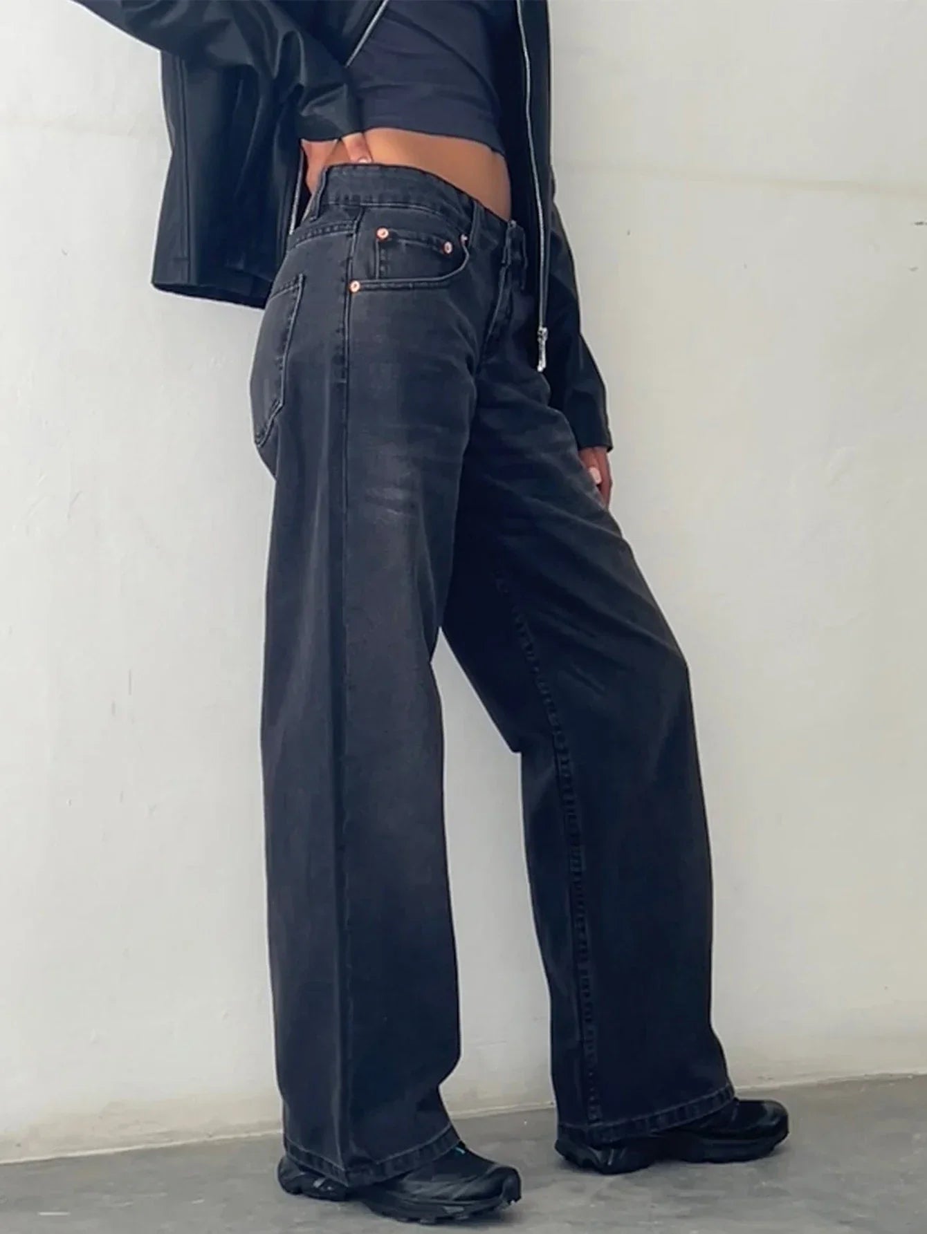 SYLVAINE – Vintage Casual Baggy Jeans