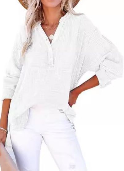 AYLA – Casual V-Neck Blouse