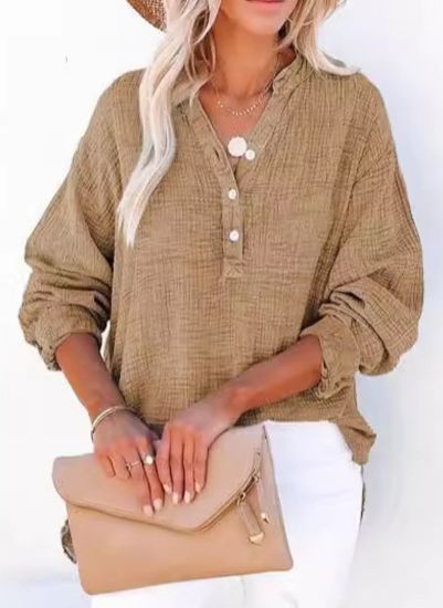 AYLA – Casual V-Neck Blouse