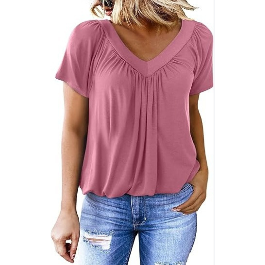 KATHLEEN - Casual V-Neck Top