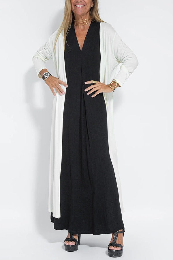 CLARA -Stylish Maxi Dress with Free Cardigan