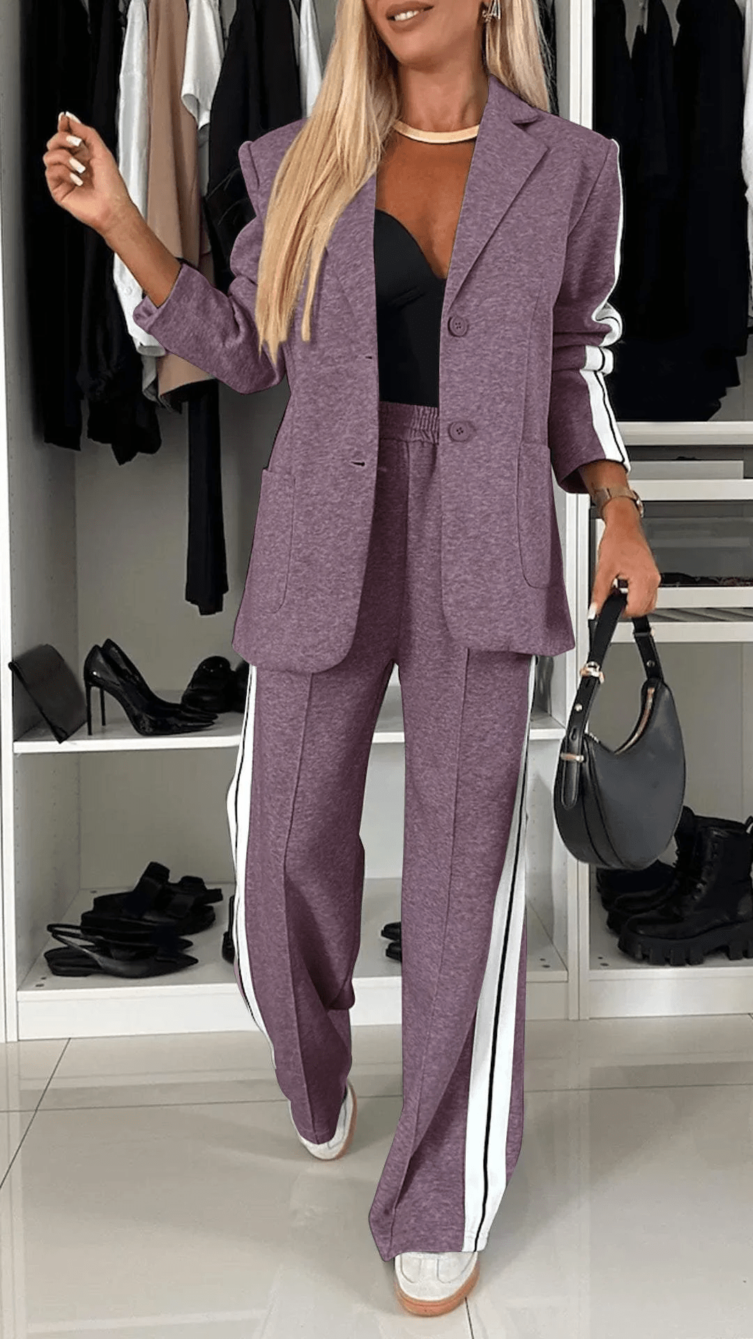 ARLENE - Striped Elegance Set