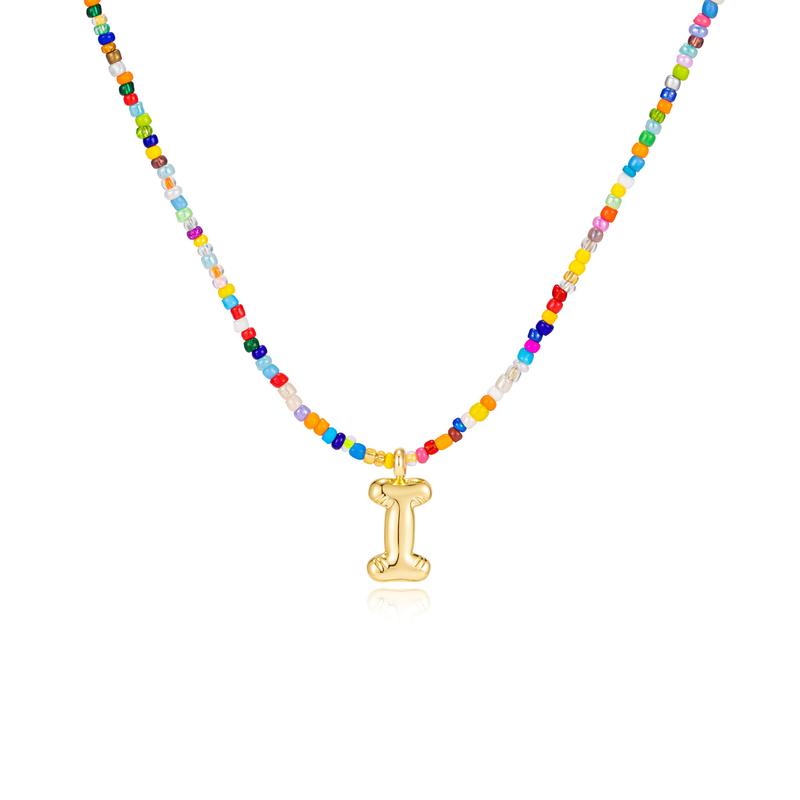 MACY - Colorful Bubble Letter Necklace