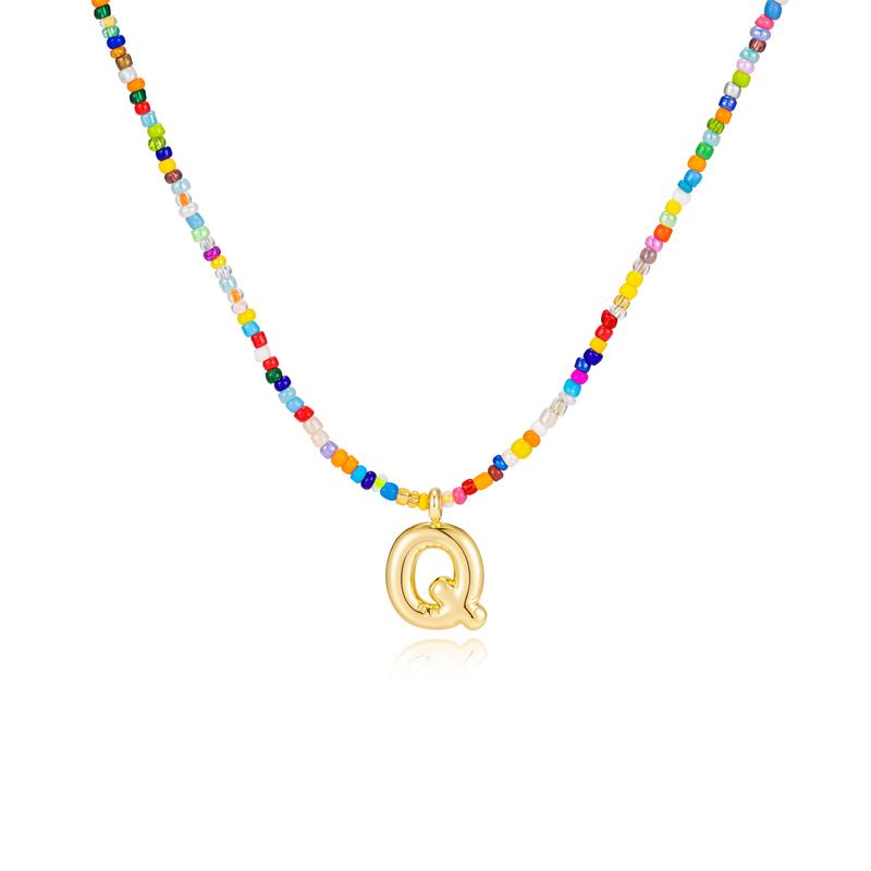 MACY - Colorful Bubble Letter Necklace