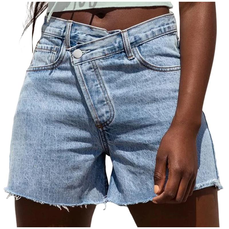 BITUIN – Casual High Waisted Crossover Summer Shorts