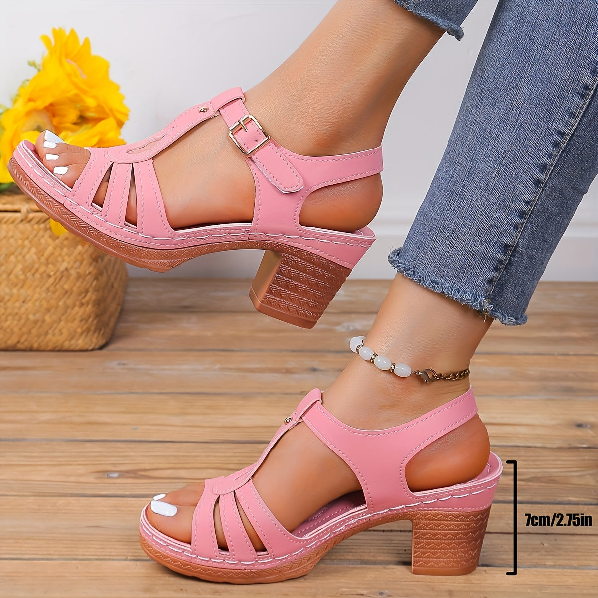 Tierra Vintage Block Sandals