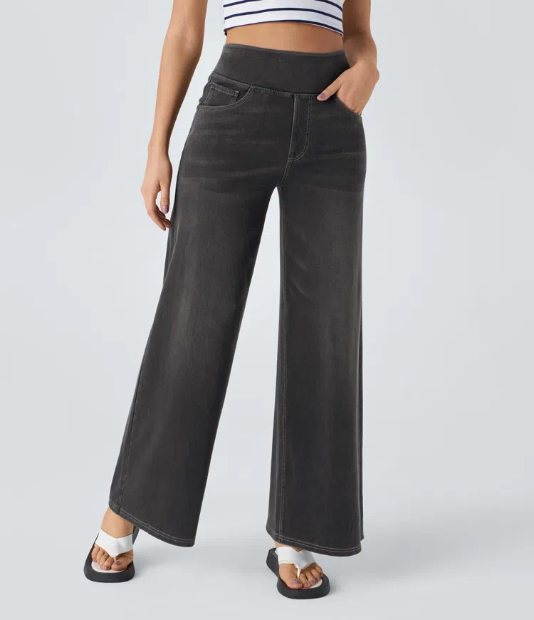 SOLÈNE - Relaxed Fit Wide-Leg Jeans