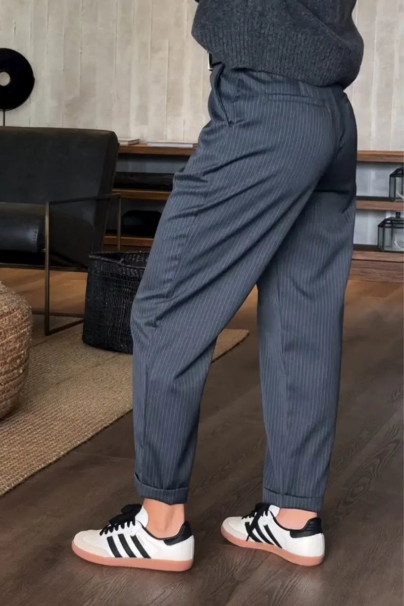 SYLVIA - Tailored Striped Trousers