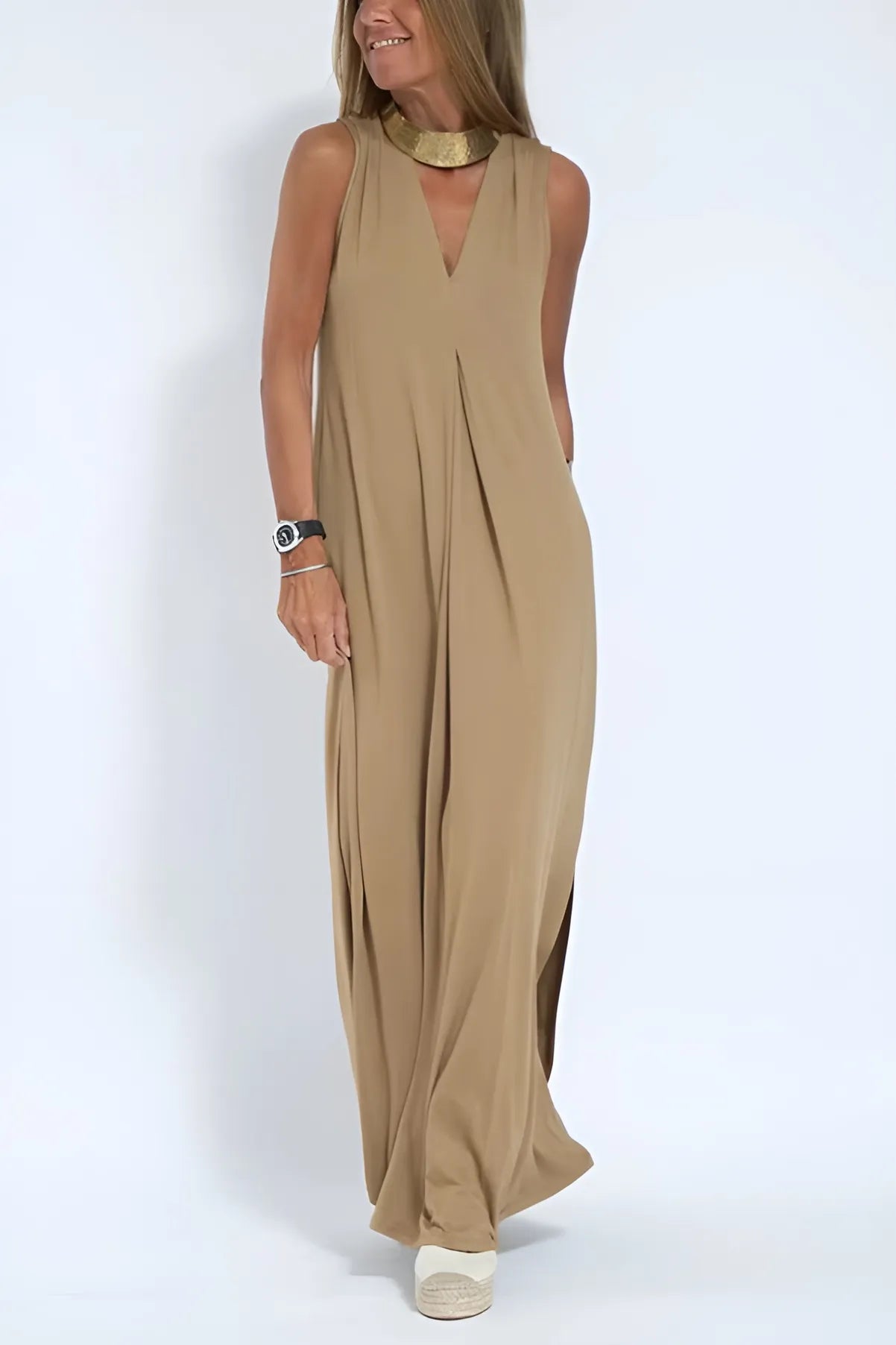 CLARA -Stylish Maxi Dress with Free Cardigan