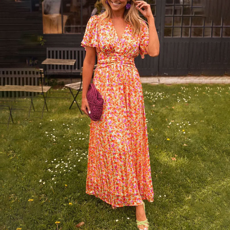 FREYJA – Classic V-Neck Dress
